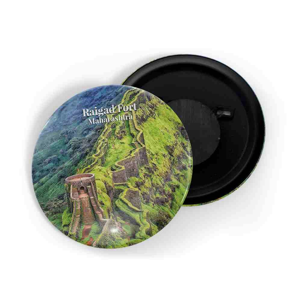 dhcrafts Fridge Magnet Multicolor Maharastra Raigad Fort D1 Glossy Finish Design Pack of 1